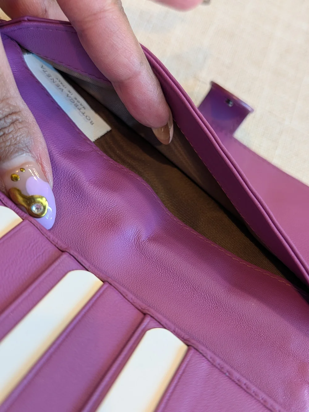 Bottega Veneta Leather Purple Women's Wallet